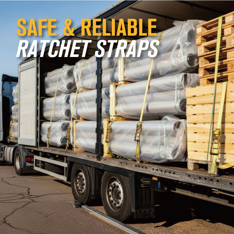 Ratchet Strap with J Hooks