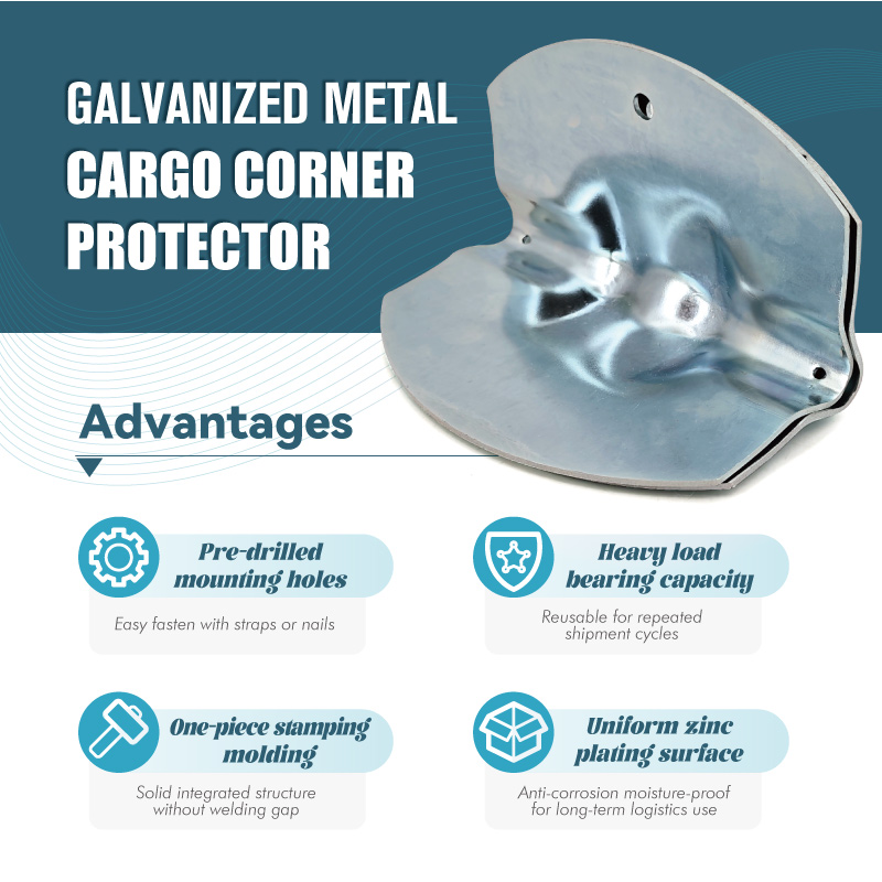 Heavy Duty Galvanized Metal Cargo Corner Protector