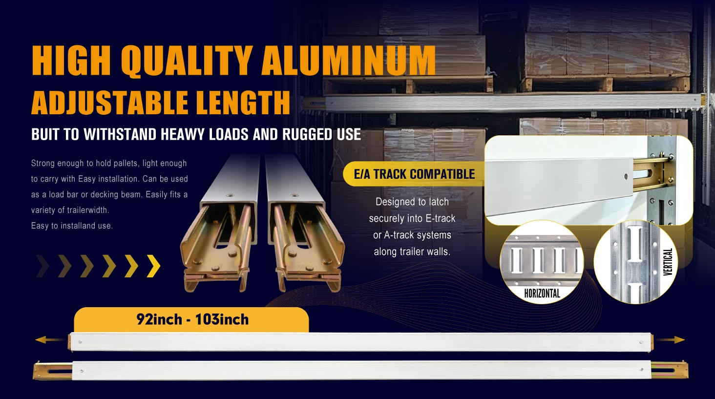 Decking Beam Heavy Duty Aluminum Decking Beam